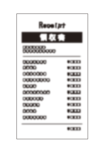 良いレシート撮影例1